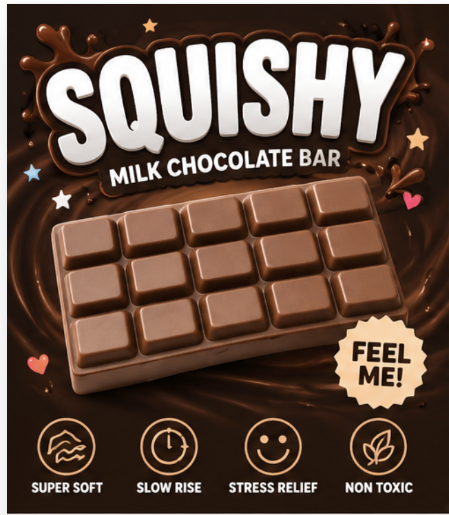 Chocolate Scented Squishy Bar
