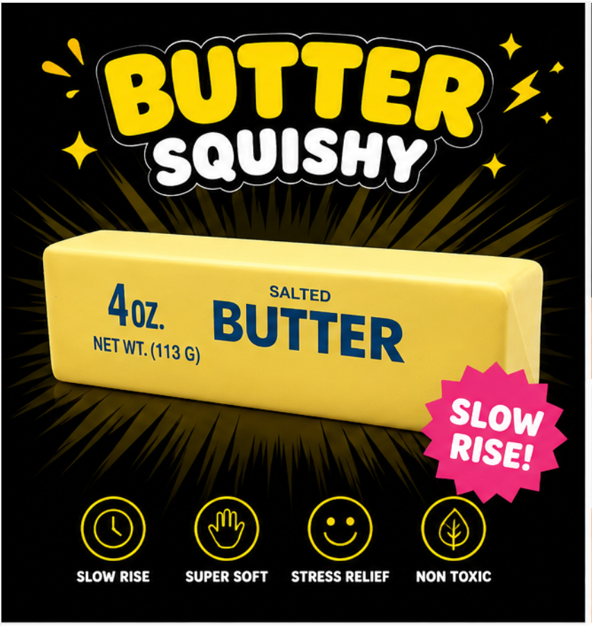 Butter Stick Squishy Fidget Toy