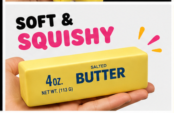 Butter Stick Squishy Fidget Toy